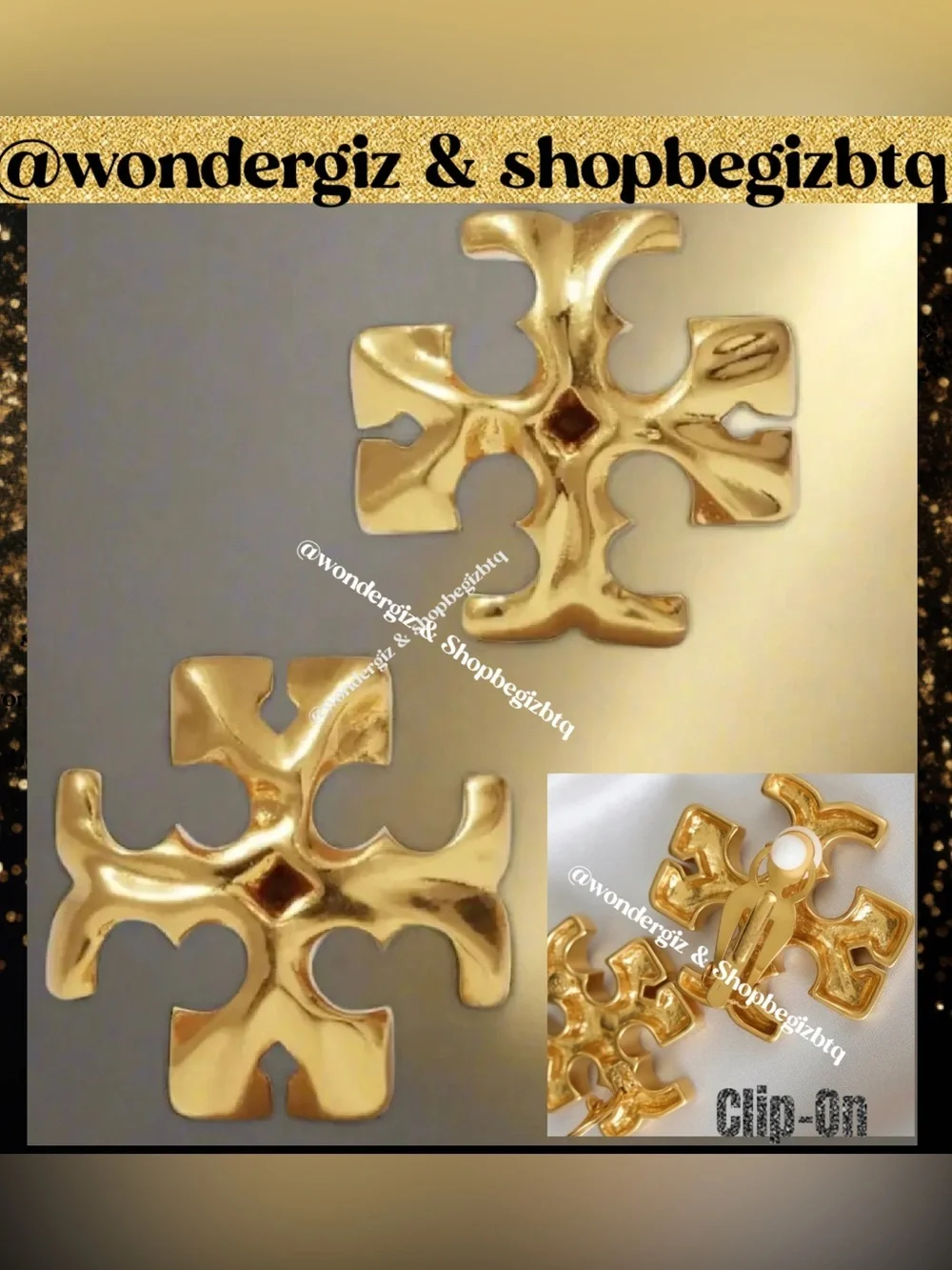 🔥🔥Authentic Designer Clip-On Earrings At Awesome Prices To Buy Now & Save Firm
